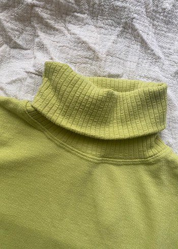 Yeşil Kadın Triko Boğazlı  Kazak - Görsel 4