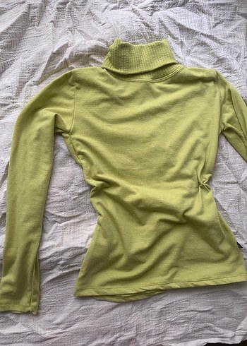 Yeşil Kadın Triko Boğazlı  Kazak - Görsel 2