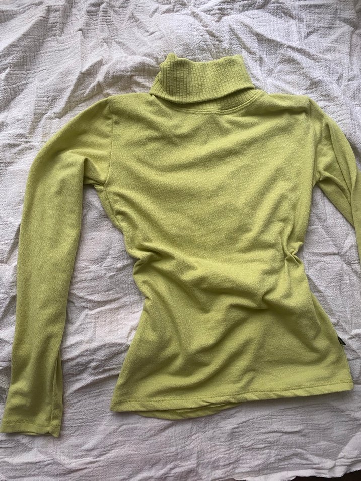 Yeşil Kadın Triko Boğazlı  Kazak - Görsel 2