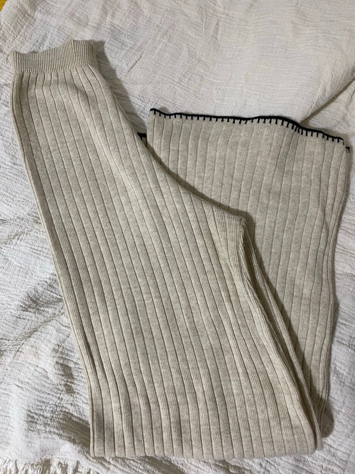 Bej Triko Kadın Pantolon - Görsel 2