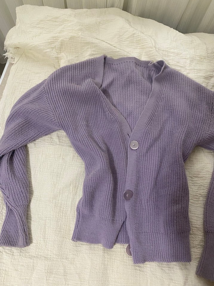 Lila hırka - Görsel 5