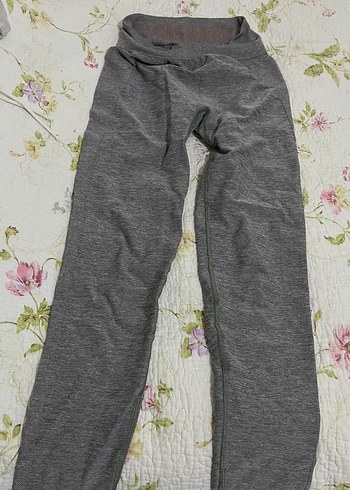 Gri Kadın Midi Spor Tayt - Görsel 3