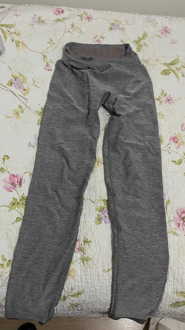 Gri Kadın Midi Spor Tayt - Görsel 3