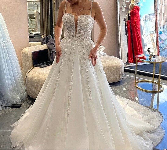 özel dikim helen model gelinlik