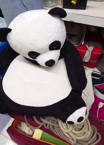 Beyaz Siyah Panda Peluş Oyuncak