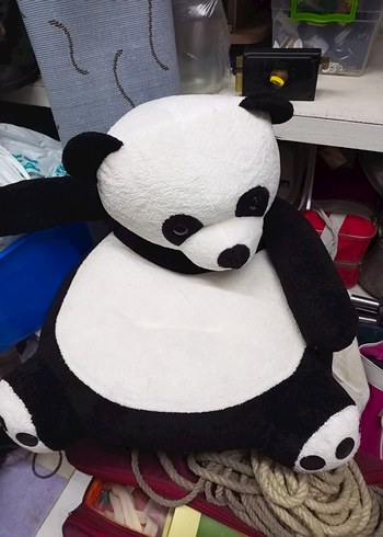 Beden Beyaz Siyah Panda Peluş Oyuncak