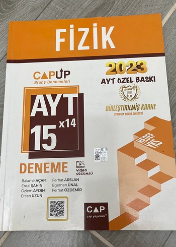 2023 AYT Fizik 15x14 Deneme Kitabı