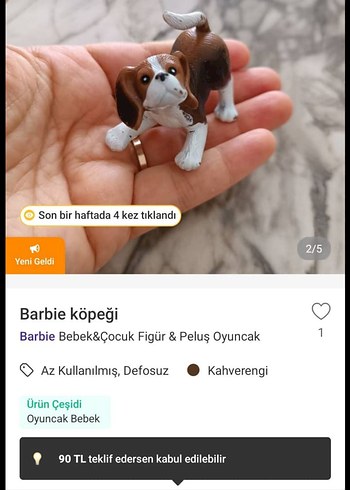 Beden Pembe Barbie Bebek Ayakkabısı. (Özel ilan) 650
