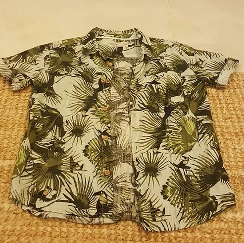 Zara Havai keten gömlek