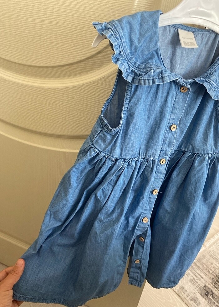 Kız çocuk kot elbise - Görsel 3