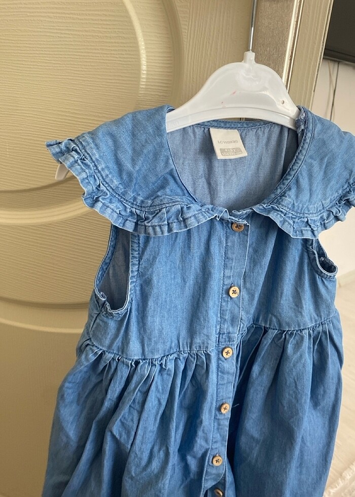 Kız çocuk kot elbise - Görsel 2