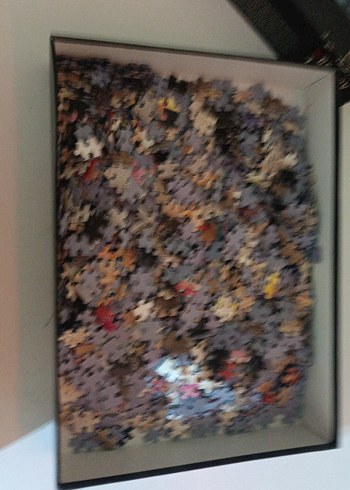 1000 Parça Kırmızı Sanat Puzzle - Görsel 5