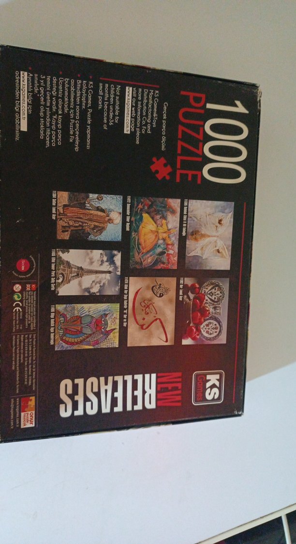 1000 Parça Kırmızı Sanat Puzzle - Görsel 2