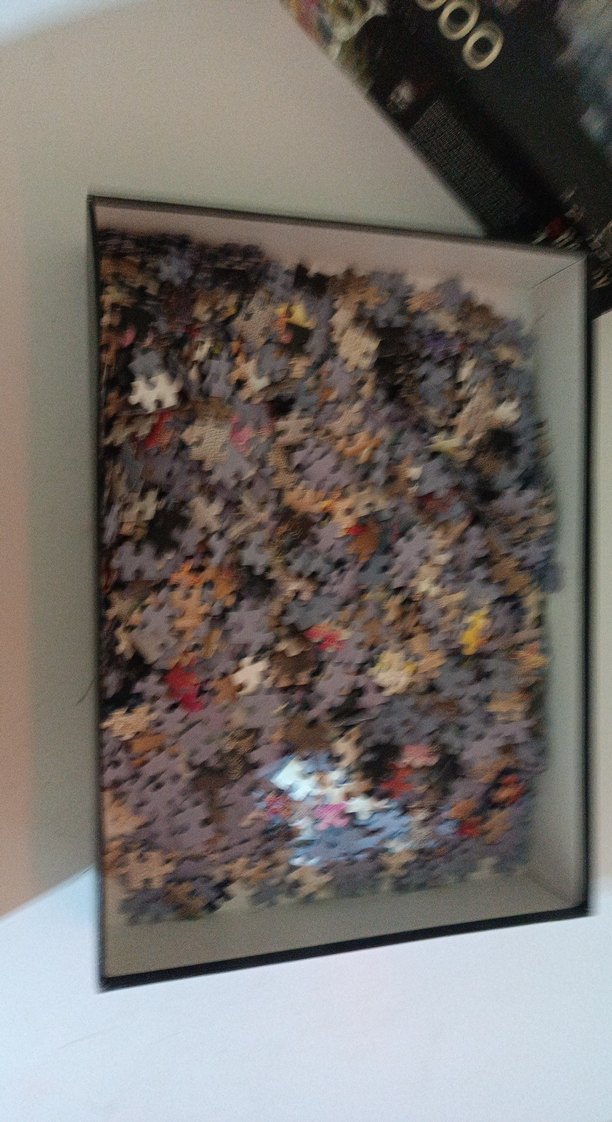 1000 Parça Kırmızı Sanat Puzzle - Görsel 5