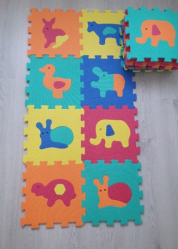 Renkli Hayvan Figürlü Bebek Oyun Matı eva 20 parça - Görsel 2