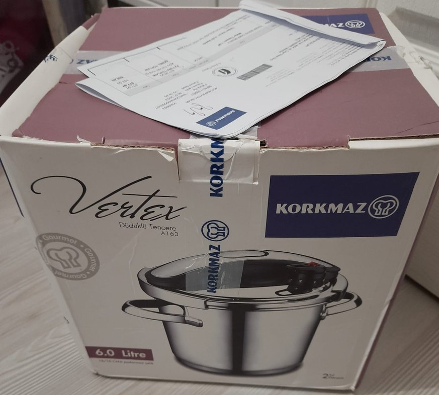 Korkmaz Vertex A163 Düdüklü tencere 6litre - Görsel 3