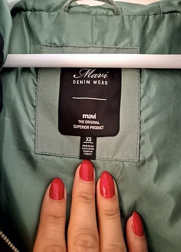 Mavi mevsimlik mont - Görsel 6