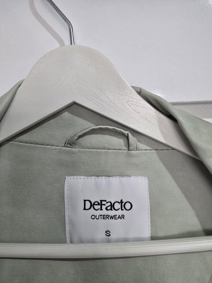 Sivri Yaka, Fermuarlı mint yeşili yağmurluk - Görsel 5