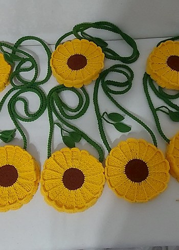 Kız çocukları için papatya çanta, 15 adet hazır - Görsel 2