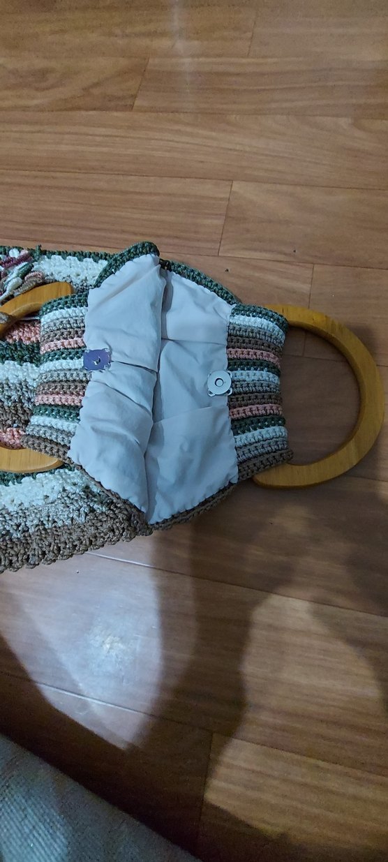 Bohem Çok Renkli Örgü Kadın Çanta - Görsel 2