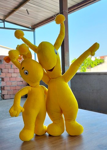 2 adet Sarı Renkli Turkcell Peluş Oyuncaklar