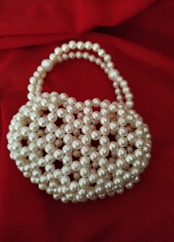 İnci kalp çanta (kız çocuk)  - Görsel 3