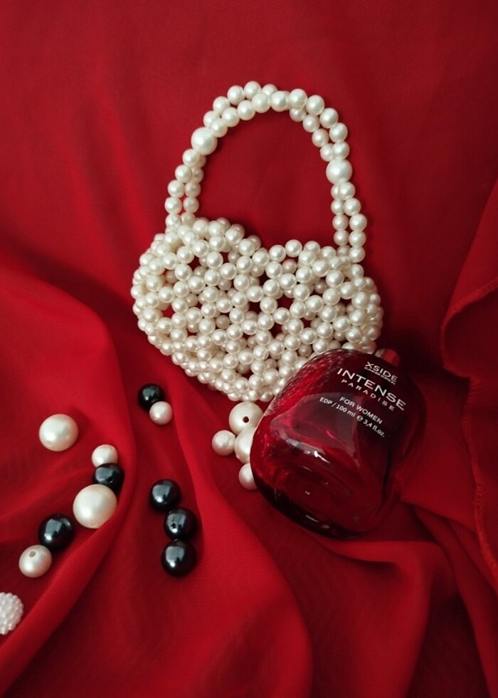 İnci kalp çanta (kız çocuk)  - Görsel 2