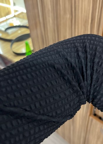 Diğer Siyah Yüksek Yakalı Crop Top