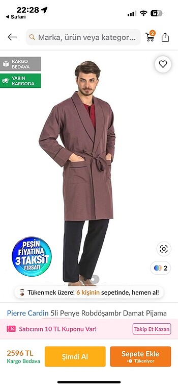 Pierre cardin röpteşambır - Görsel 3