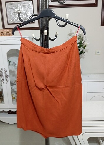 Özel dikim vintace çeket etek takımı - Görsel 4