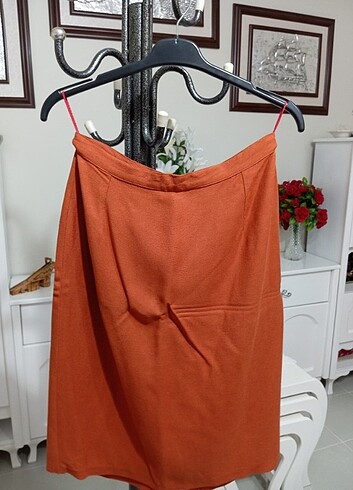 Özel dikim vintace çeket etek takımı - Görsel 6