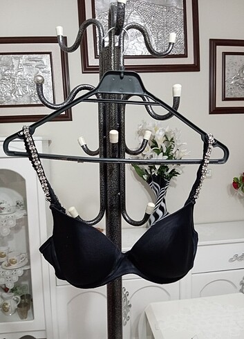 Özel dikim kayık yaka siyah abiye - Görsel 5