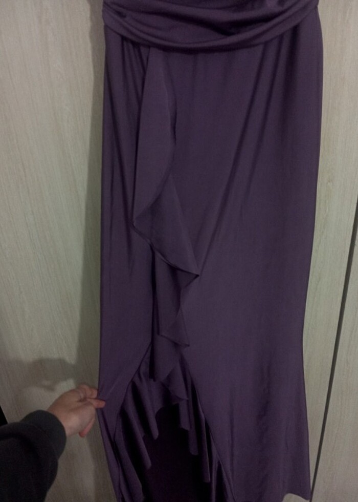 Rahat askılı balık kesim abiye - Görsel 5