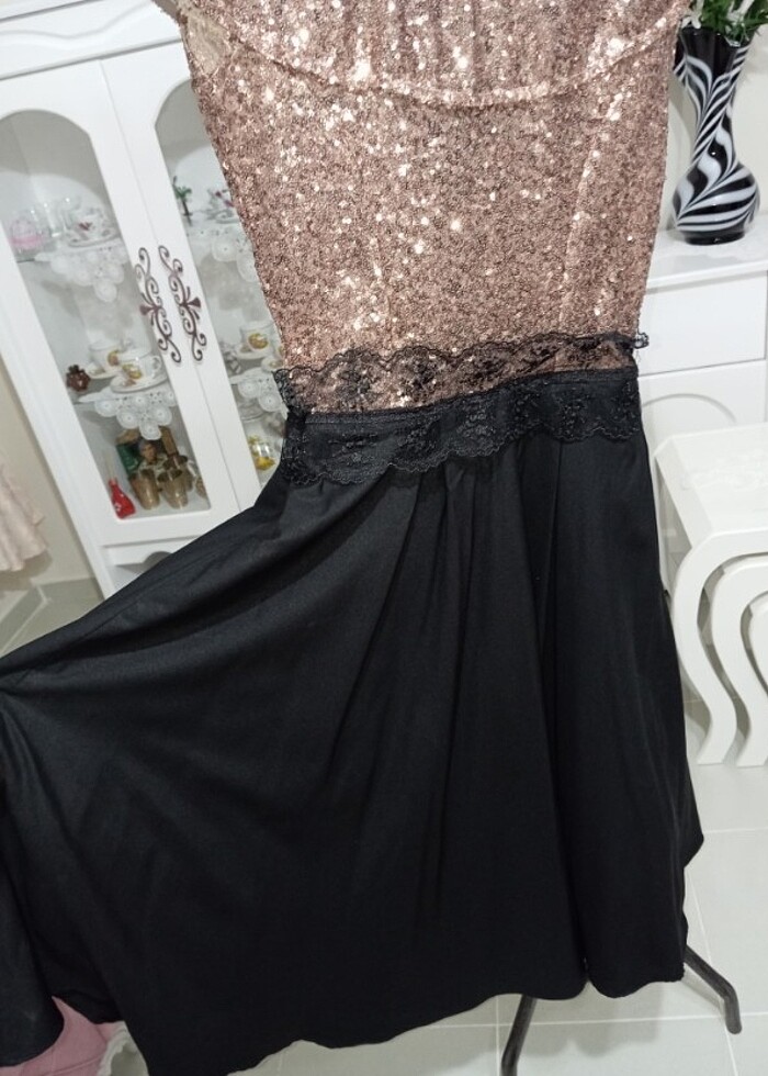 Özel dikim pul payet genç elbise  - Görsel 2