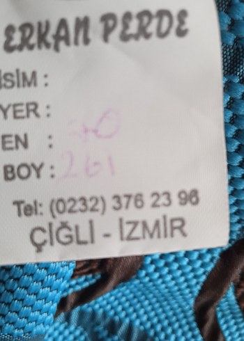 desenli fon perde 7-8 ay kullanıldı 2 adet vardır. - Görsel 7