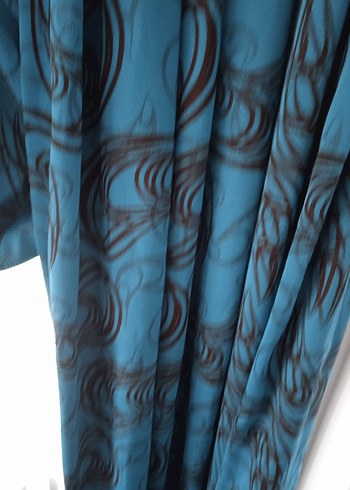 desenli fon perde 7-8 ay kullanıldı 2 adet vardır. - Görsel 4