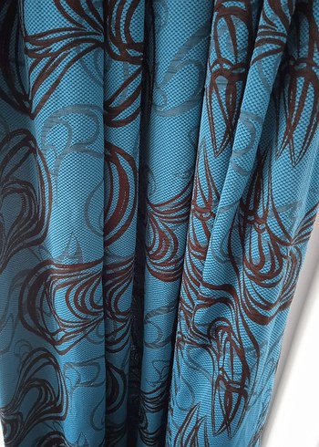 desenli fon perde 7-8 ay kullanıldı 2 adet vardır. - Görsel 9