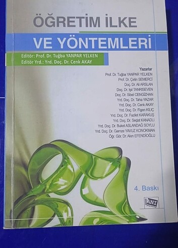 Öğretim İlke ve Yöntemleri 