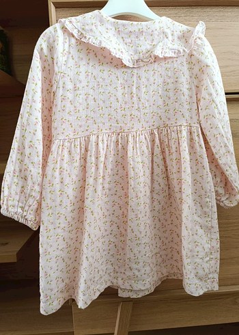 Pembe Bohem Tarzı Pamuklu Kız Elbisesi - Görsel 2