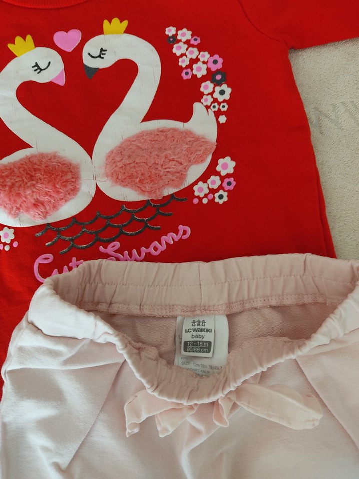 Kız Bebek Uzun Kollu Baskılı Takım - Görsel 2