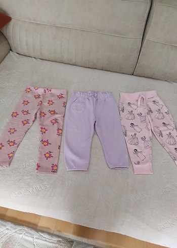 Kızlar için elastik bel, bol kesim taytlar - Görsel 2