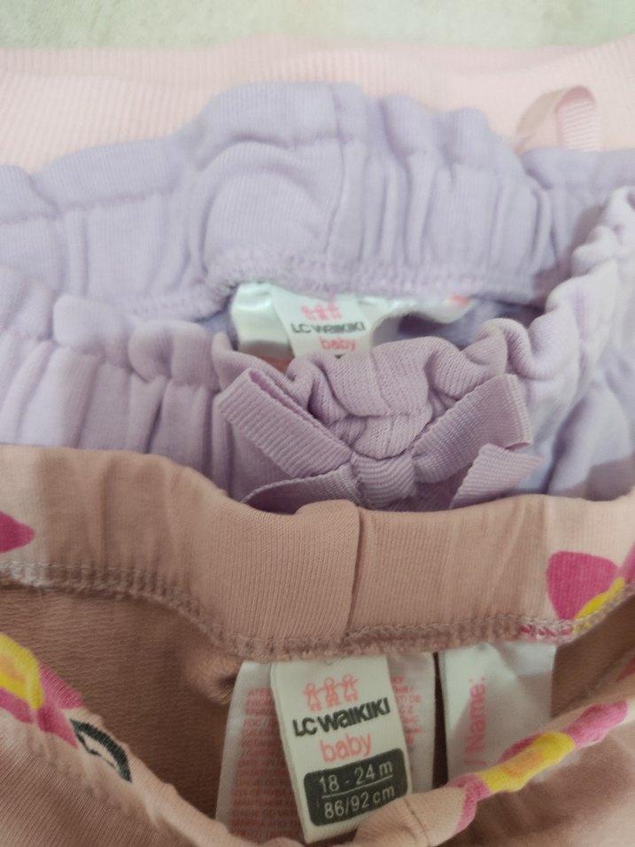 Kızlar için elastik bel, bol kesim taytlar - Görsel 3