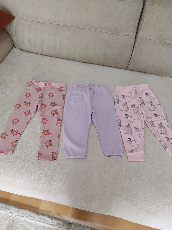 Kızlar için elastik bel, bol kesim taytlar - Görsel 2