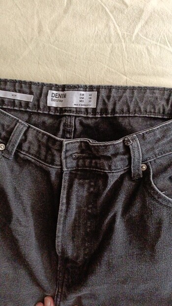 Bershka Kot pantolon siyah