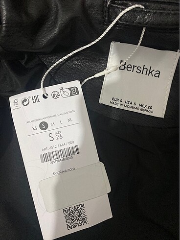 s Beden siyah Renk BERSHKA Suni deri biker ceket