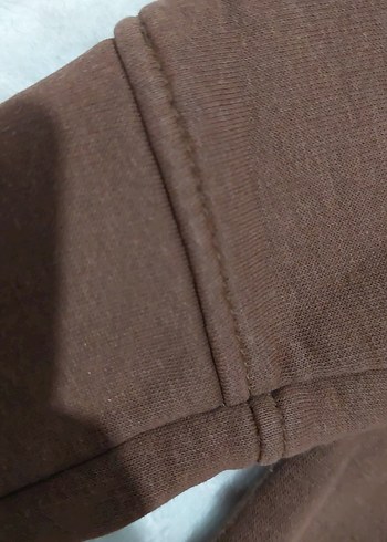 Kadın Kahverengi Bisiklet Yaka Sweatshirt - Görsel 3