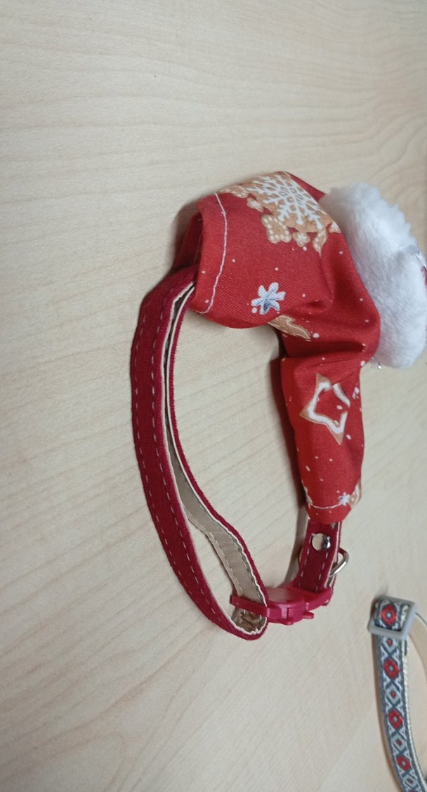 Nakışlı Kırmızı Bebek Önlüğü - Görsel 3