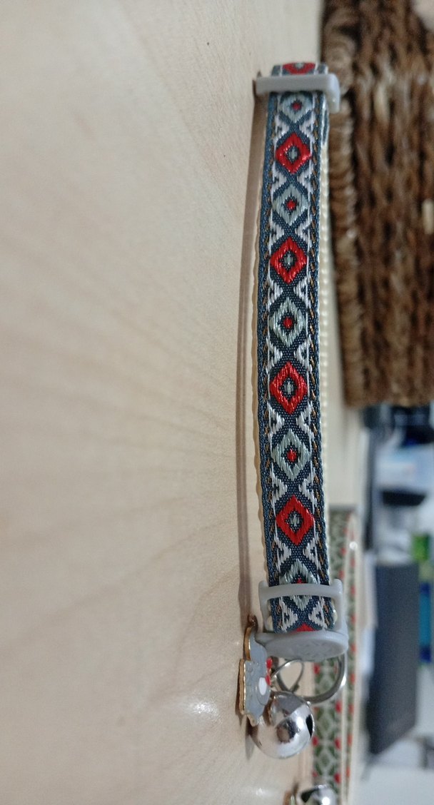 Gri Kedi Tasması Fil Figürlü ve Zilli - Görsel 2