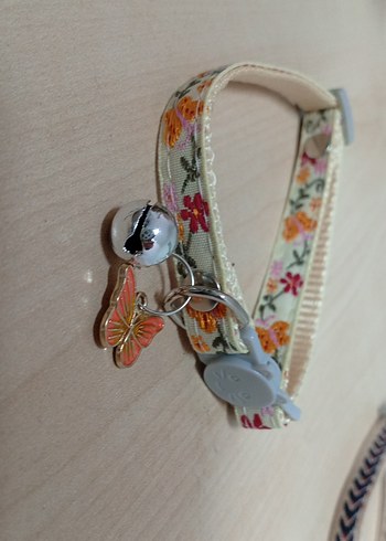 Çiçekli Renkli Kedi Tasması - Görsel 2