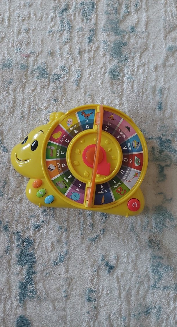 Renkli Sarı  Salyangoz Eğitici Oyuncak - Görsel 2